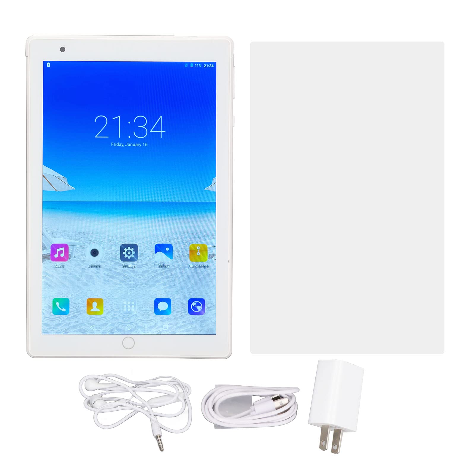 HD 8タブレット、 8インチ1080PHDディスプレイ、 4GB RAM 64GB ROM 128GB Expand Tablet PC、  3GWIFIBT4.0デュアルSIMデュアルスタンバイ 8000mAhバッテリー 1,600万ピクセル Androidタブレット